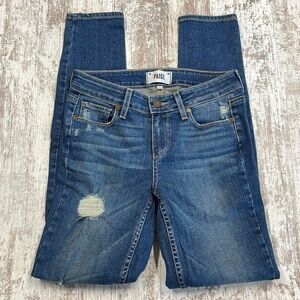 Paige Distressed Verdugo Ultra Skinny Jeans Size 25